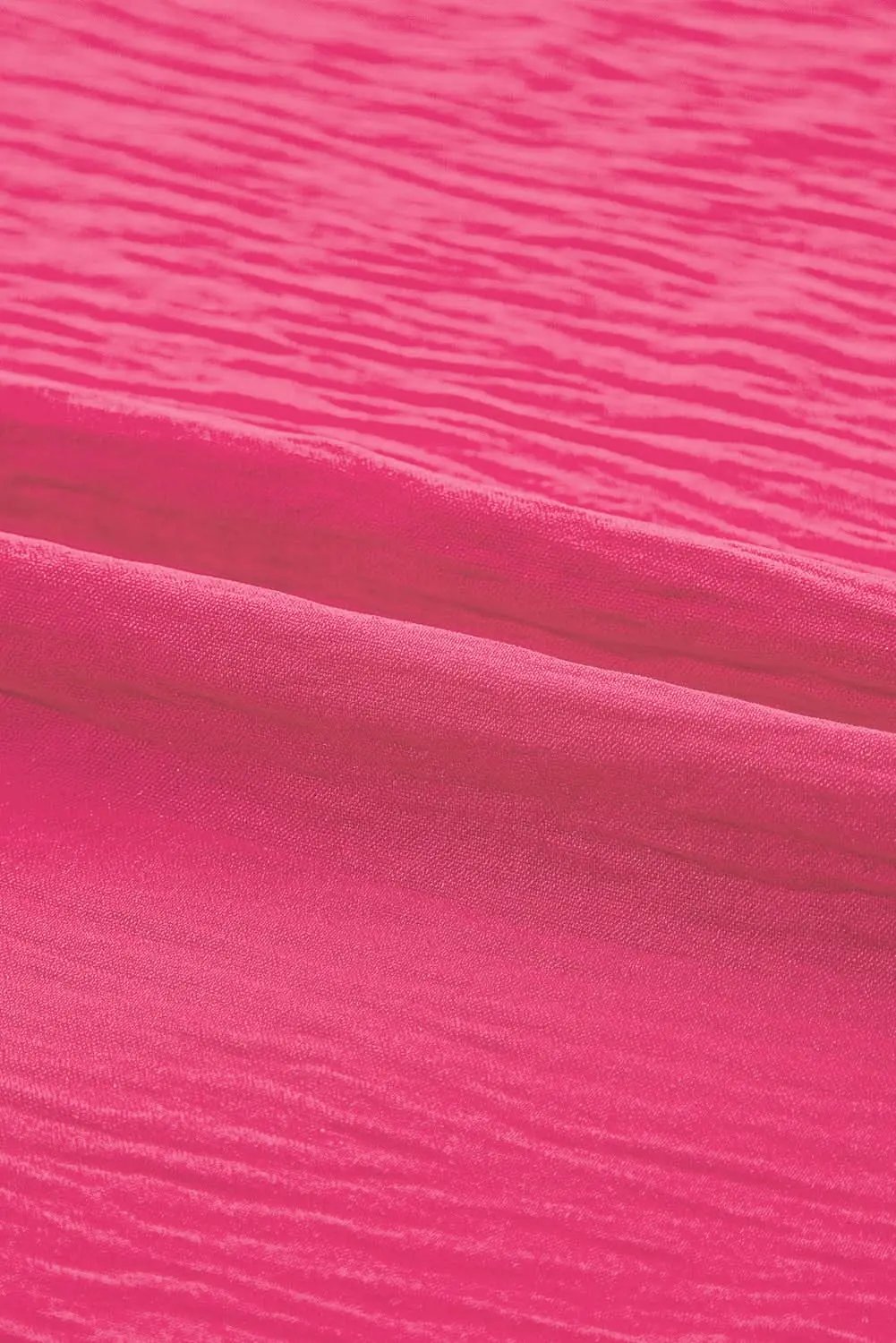 Bright Pink Ruffled Short Sleeve Plus Size Top - Love Salve